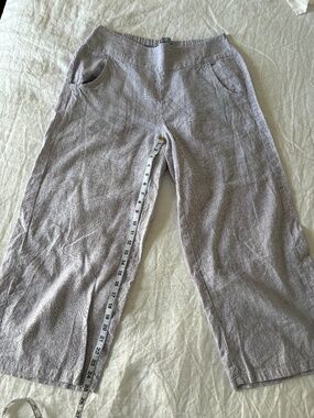 Habitat gray linen pants, M, L